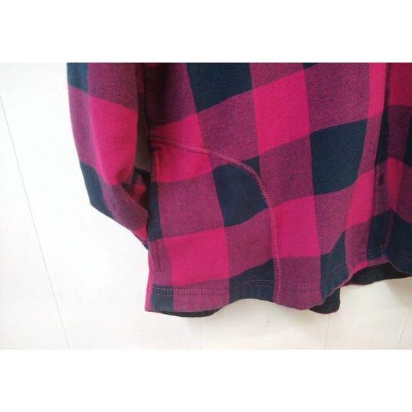 Orvis WM XXL Shacket Red Black Buffalo Plaid Pockets Snap Closure - Picture 3 of 8